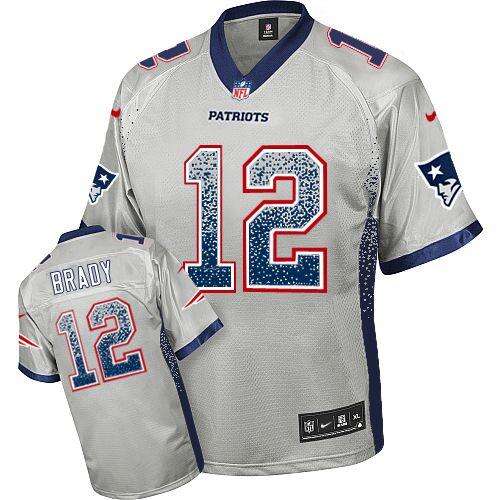 NFL New England Patriots #12 Tom Brady None Drift Fashion Elite Jersey