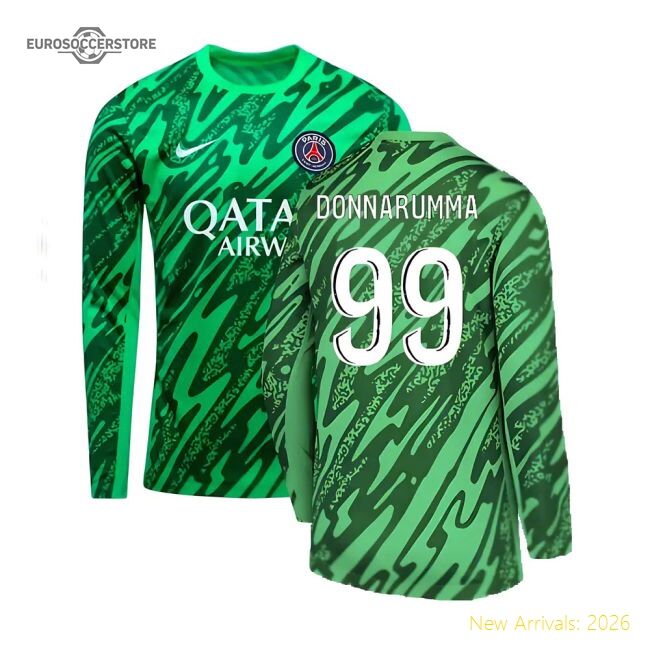 Fan-Favorite 2024-2025 Psg Home Goalkeeper Shirt (Green) (Donnarumma