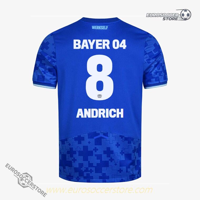 Bayer 04 Leverkusen's ANDRICH 8 Third Jersey for the 25-26 season.