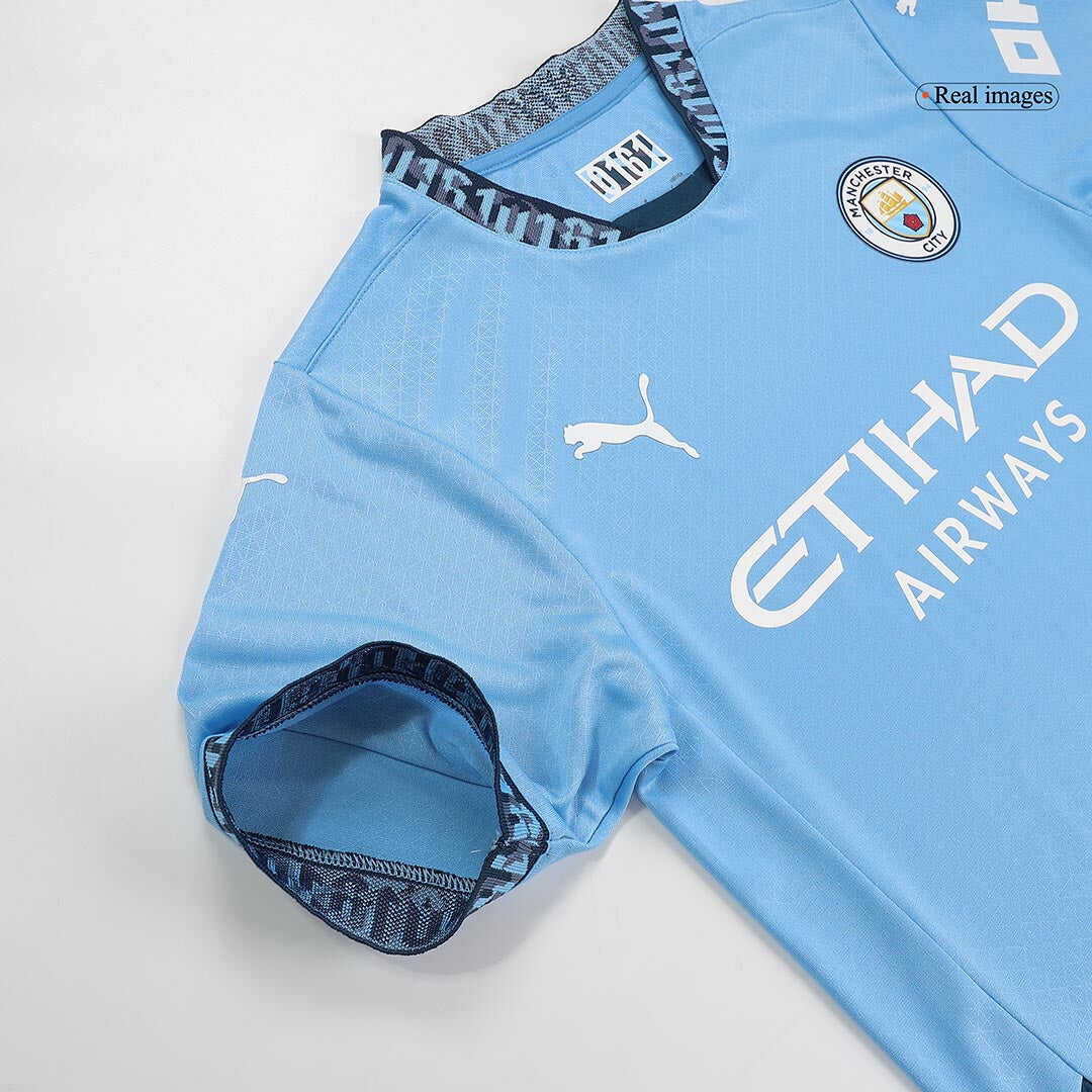 Manchester City Home Authentic Soccer Jersey