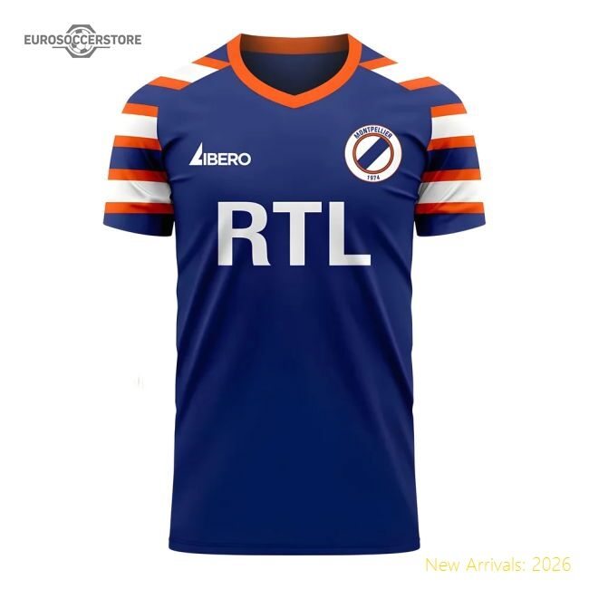 Professional-Grade Montpellier 2024-2025 Retro Concept Football Kit