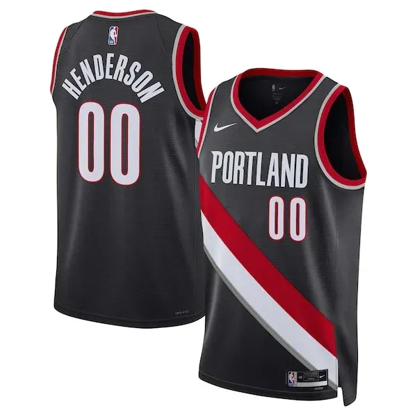 Premium Scoot Henderson POR Swingman Jersey - Black - Licensed Product