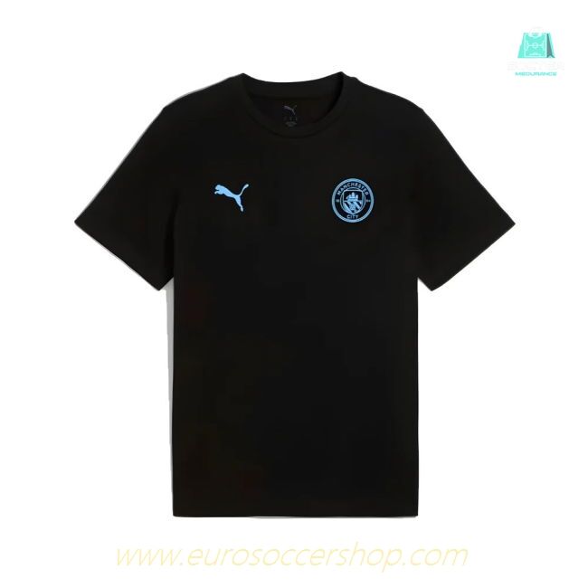 2025-2026 Man City FtblESS Tee (Black)