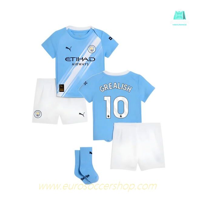 2025-2026 Man City Home Baby Kit (Grealish 10)