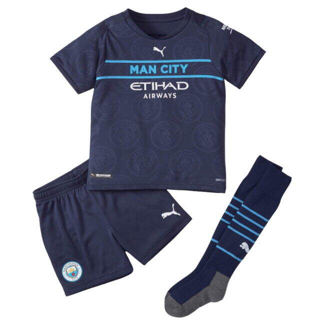 match worn 2021-2022 Man City 3rd Mini Kit
