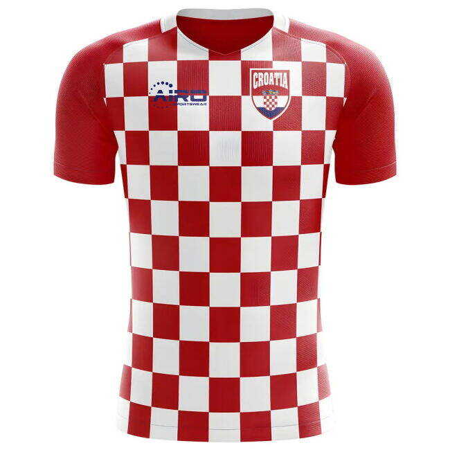 2025-2026 Croatia Flag Concept Football Shirt - Womens