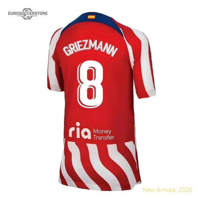 Fan-Favorite 2022-2023 Atletico Madrid Home Shirt (Kids) (Griezmann 8)