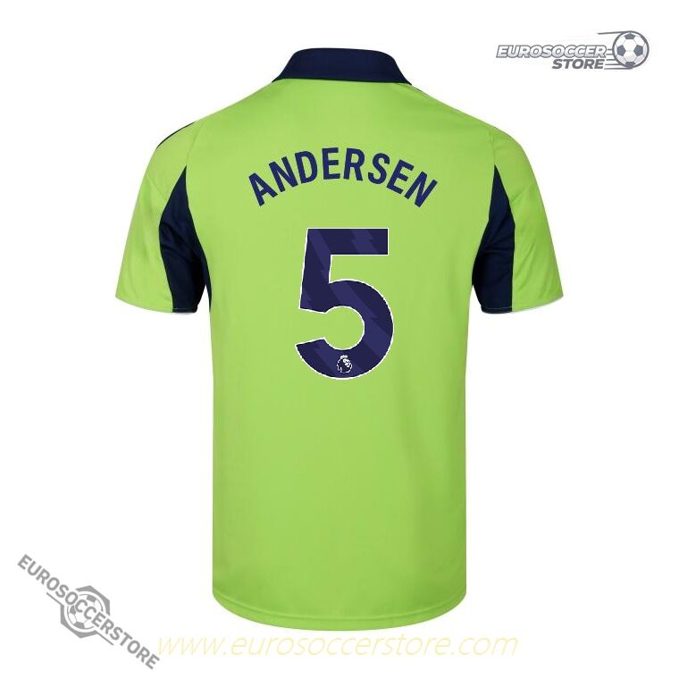 Away Jersey of Fulham's ANDERSEN 5 for the 25-26 Season