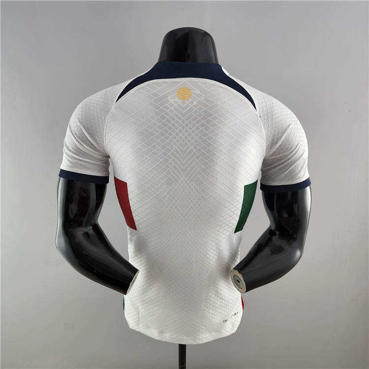 Portugal 2022 World Cup Away White Soccer Jersey Authentic Version -