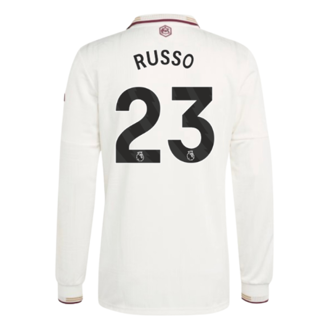 Arsenal 2025-20 Third Football Shirt Featuring Russo 23 L S