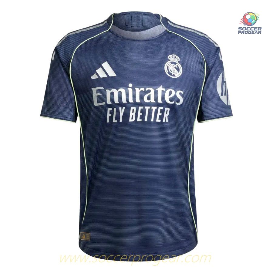 Real Madrid Away Soccer Jersey 2025-2026 Season Mbappe