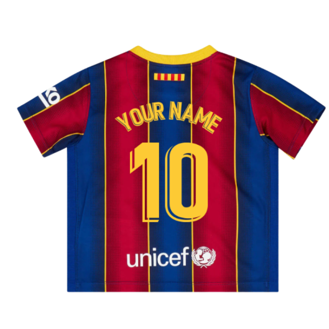 2020-2021 Barcelona Home Football Shirt (Your Name) Moisture Wicking