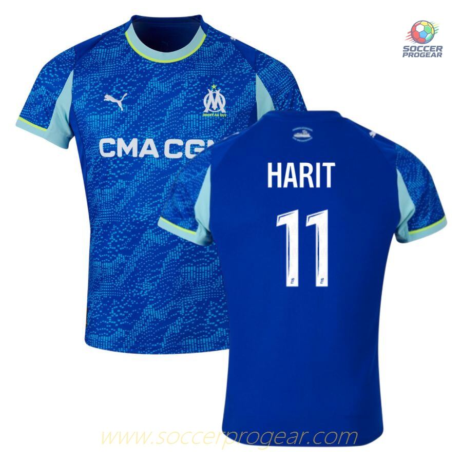 OM Ligue 1 Uber Eats Alternate Soccer Football Shirt 2025-26 Edition Harit