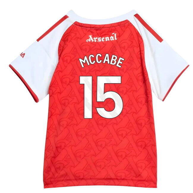 2025-20 Arsenal Home Football Kit McCabe Printing L M S