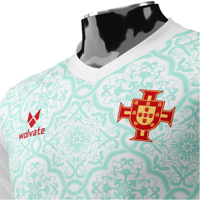 Portugal Heritage Football Jersey (Wolvate) Adult Short Sleeve