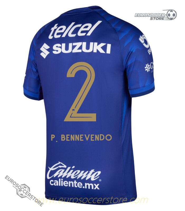 Pumas UNAM 25-26 Season Away Jersey with P. BENNEVENDO 2 Printing