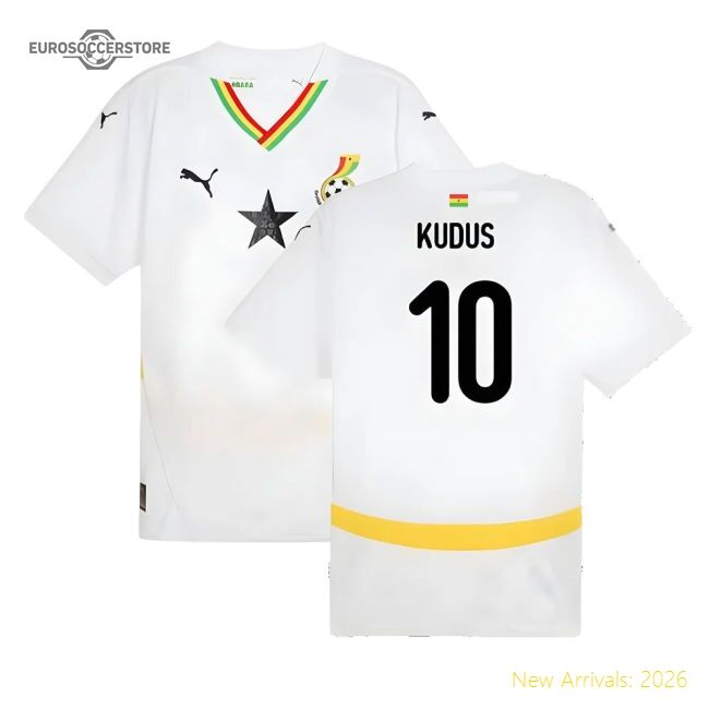 Durable Ghana Kudus 20242025 Home Jersey Quickdry Contemporary