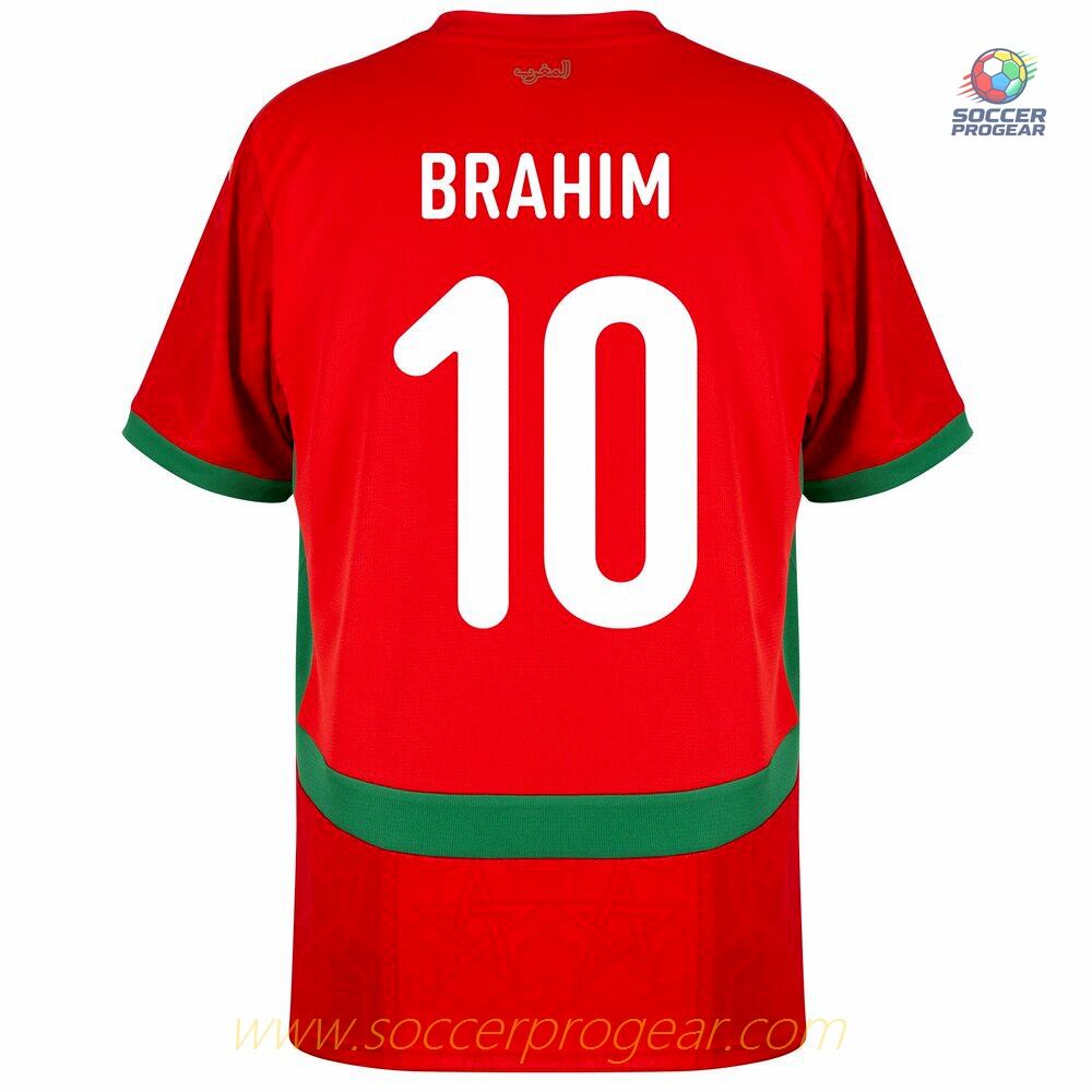 Morocco Home Team Soccer Shirt 2025 Collection 2026 Brahim