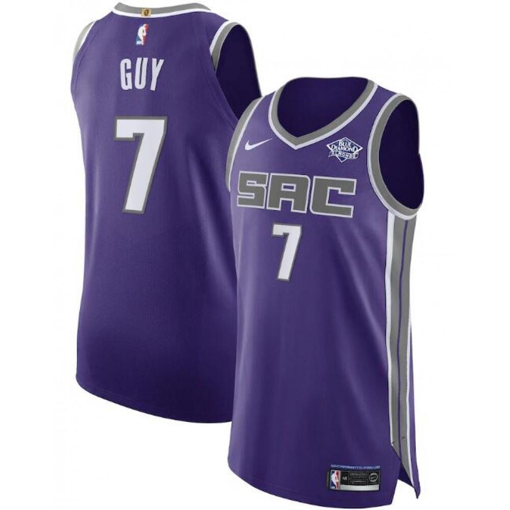 Collector's Item High-Quality Men's SAC #7 Kyle Purple Basketball Jersey