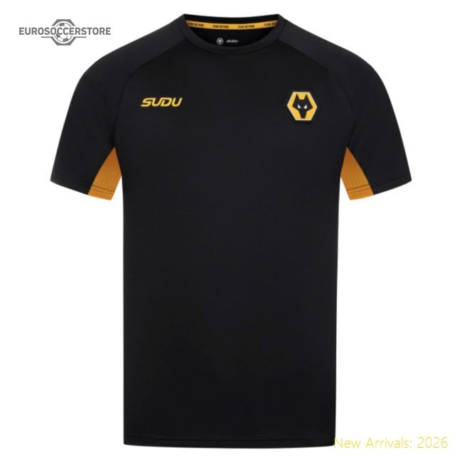 Premium 2025-2026 Wolves Coaches Training T-shirt (black) (your Name