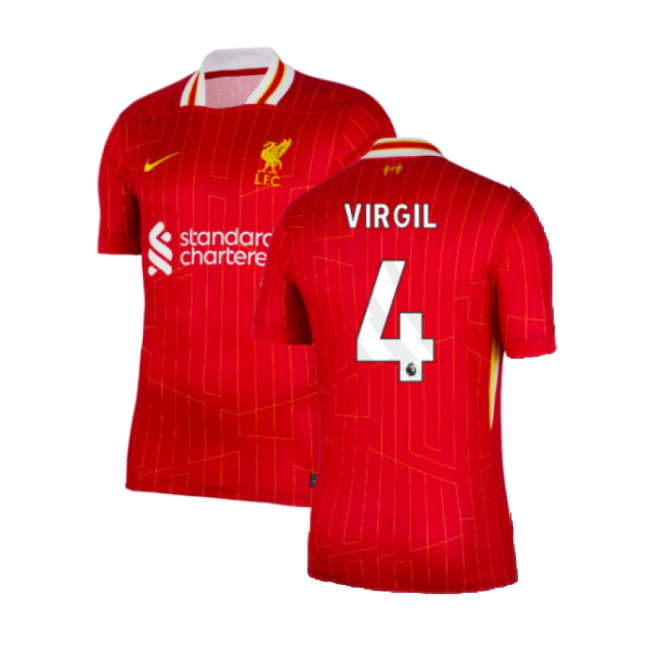 Pro Series Liverpool Liverpool Home Shirt Virgil #4 Updated Design...