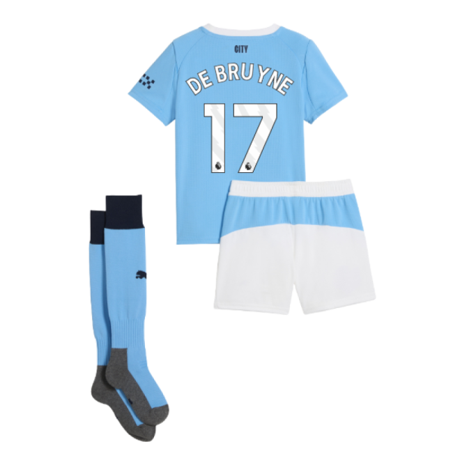2025-20 Man City Home Soccer Shirt De Bruyne #17 M
