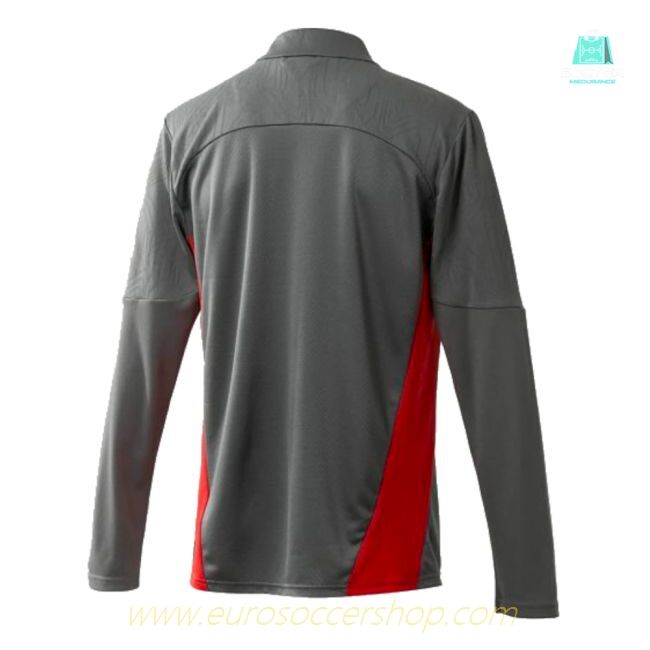2024-2025 AC Milan Training 1/4 Zip Top (Grey)