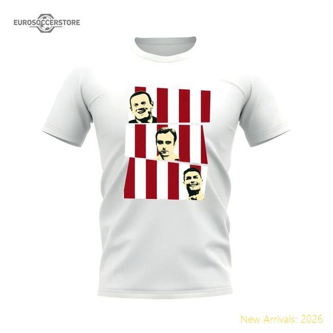 Premium Rooney Berbatov Ronaldo Manchester United Trio T-shirt