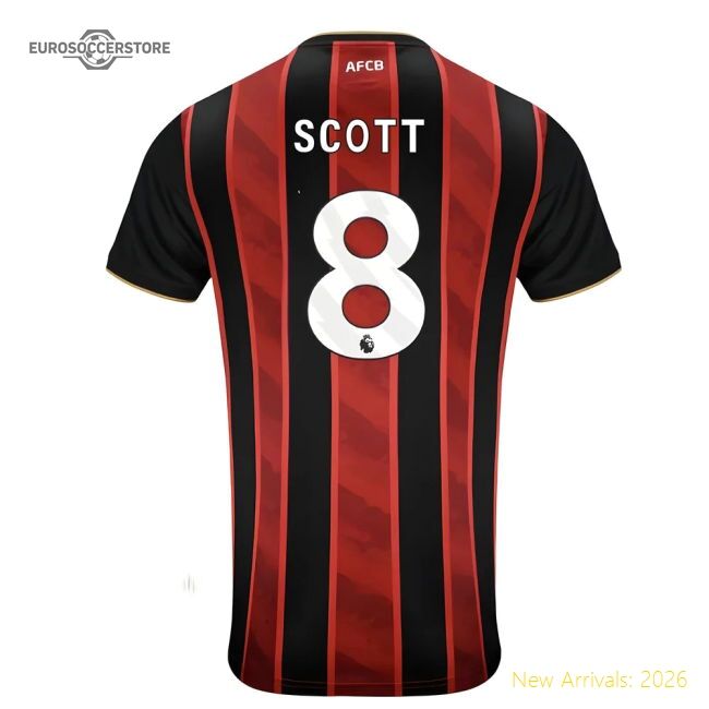 Bournemouth Epl Scott Home Luxury Jersey Smart Fabric Thermal