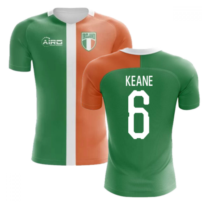Ireland Soccer Team Sophisticated Concept Football Shirt (Keane 6)