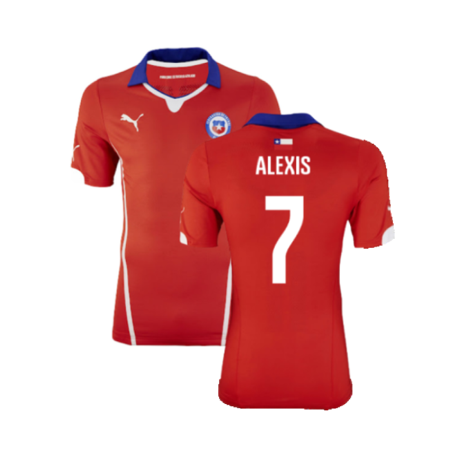 Alexis 7 Updated Performance Chile Home Soccer Jersey