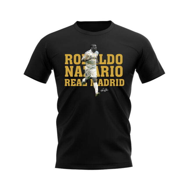 Ronaldo Nazario Real Madrid Player Tee (Black)