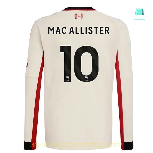 2025-2026 Liverpool Away Long Sleeve Shirt (Kids) (Mac Allister 10)