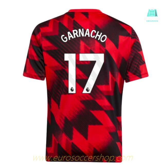 2025-2026 Man Utd Pre-Match Shirt (Red) - Kids (Garnacho 17)