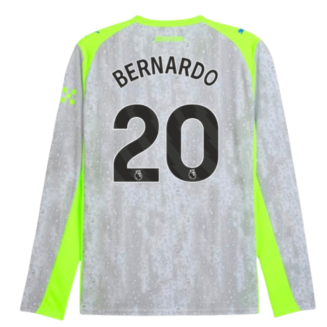 2025-2026 Man City Long Sleeve Third Shirt (Bernardo 20) - official...