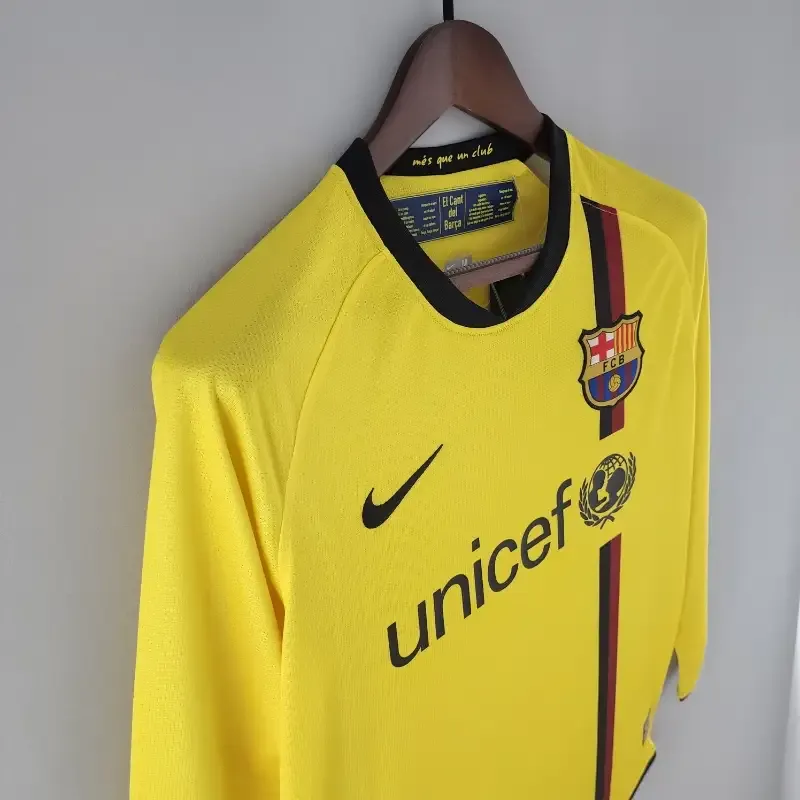 2008-2009 Long Sleeve Barcelona Jersey retro kit