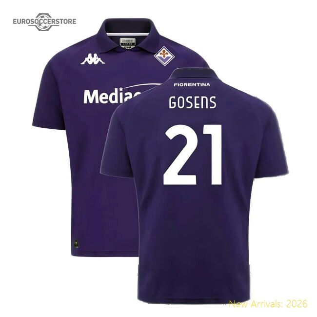 2024-2025 Fiorentina Fc Home Shirt (gosens 21) - Official Design