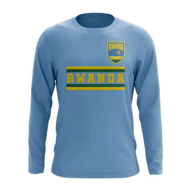 Collector'S-Item Rwanda Core Football Country Long Sleeve T-Shirt