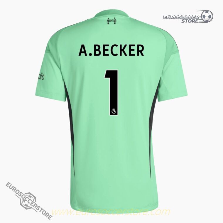 Liverpool Goalkeeper Jersey A.BECKER 1 for 25-26 Season