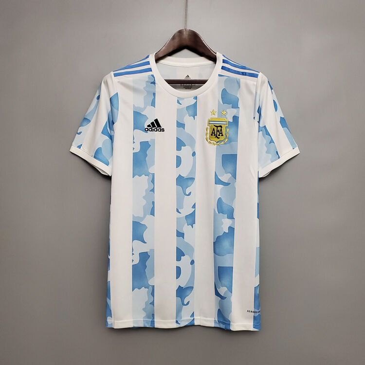 COPA AMERICA 2021 ARGENTINA SOCCER JERSEY 20-21 HOME WHITE FOOTBALL