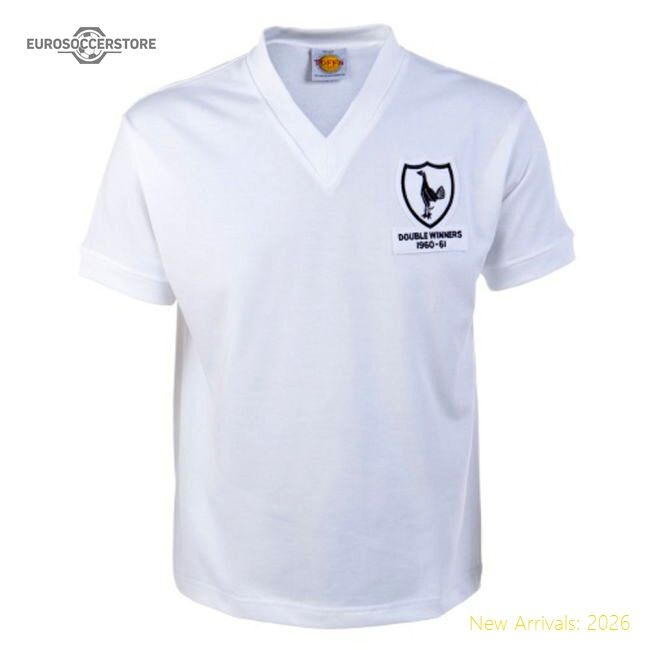 Spurs 1961 Double Winners Retro Football Shirt - Official Edition