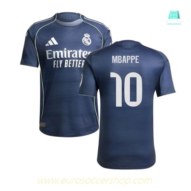 2025-2026 Real Madrid Authentic Away Shirt (Mbappe 10)