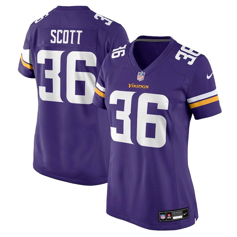 None Zavier Scott MIN Vikings Elite Replica Jersey Game Day Wear