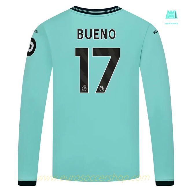 2025-2026 Wolves Long Sleeve Away Shirt (Kids) (Bueno 17)