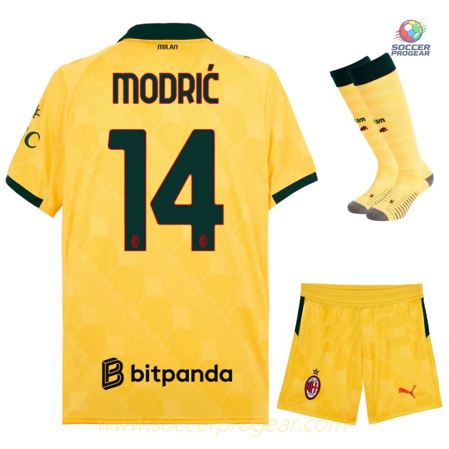 AC Milan Kids Edition Third Soccer Football Shirt Soccer Football Shirt 2025/26 Collection Modric