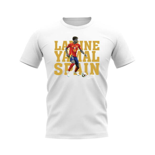 Lamine Yamal Spain Player Tee (White)