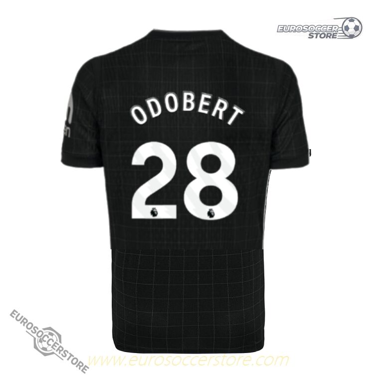Away Jersey of Tottenham Hotspur with ODOBERT 28 for the 25-26 Season