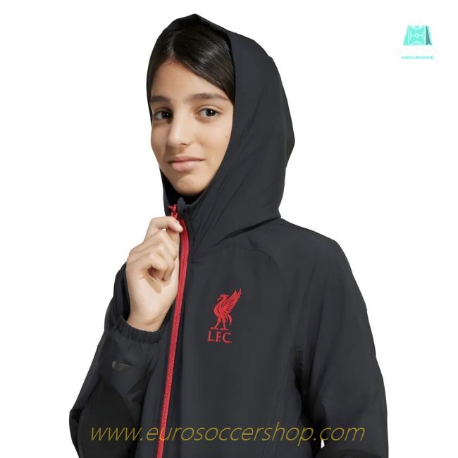 2025-2026 Liverpool Vis Tech Jacket (Black) - Kids
