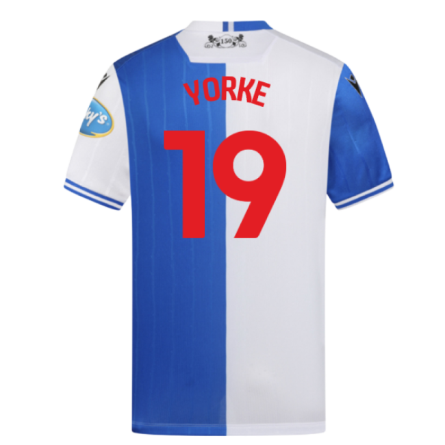 Official 2025-2026 Blackburn Rovers Home Shirt (yorke 19) - Premium