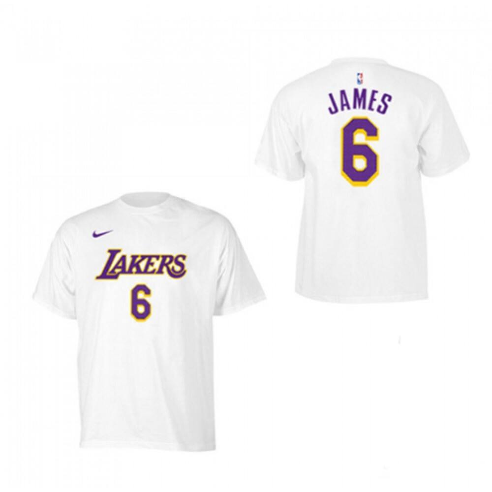 Fan Favorite Exclusive Men's LAL #6 LeBron White Basketball Jersey